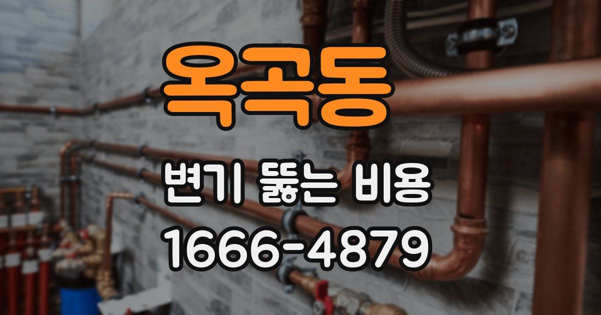 옥곡동 변기 뚫는 비용