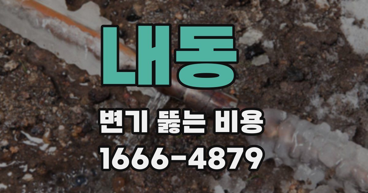 내동 변기 뚫는 비용
