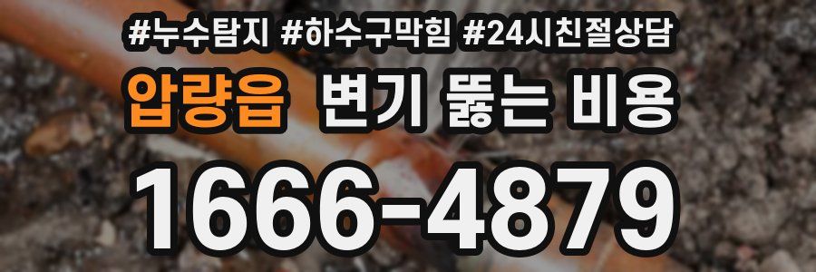 압량읍 변기 뚫는 비용