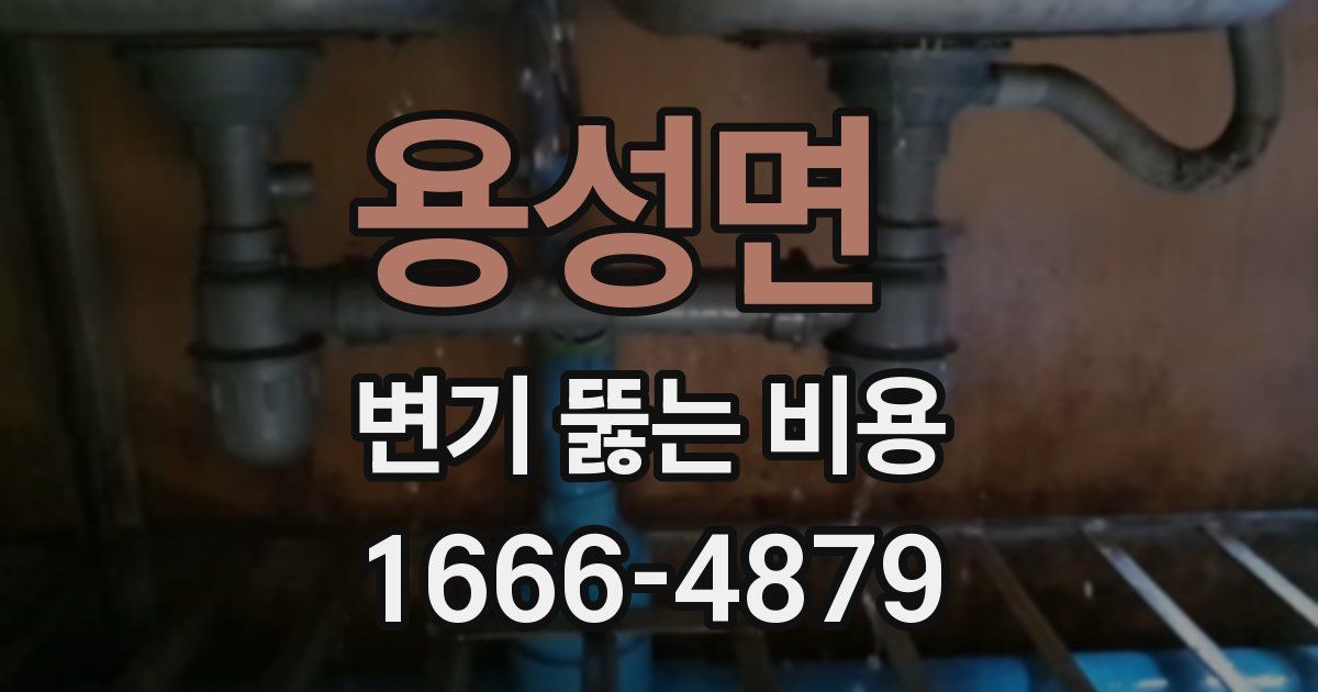 용성면 변기 뚫는 비용
