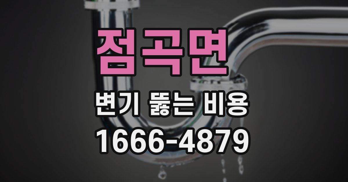 점곡면 변기 뚫는 비용
