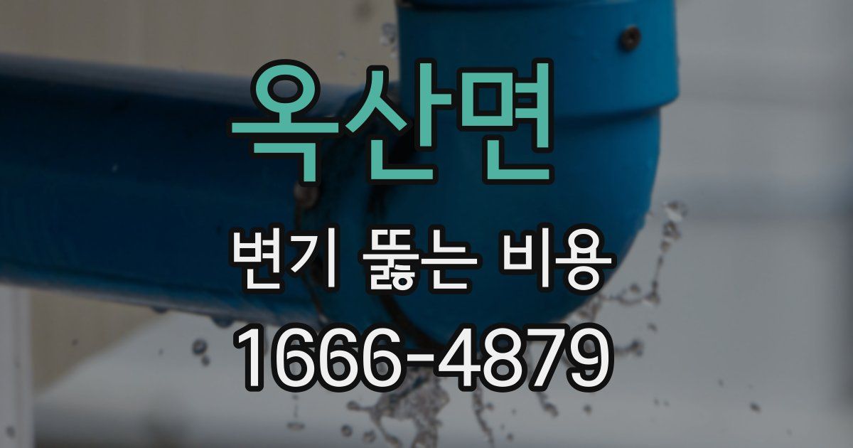 옥산면 변기 뚫는 비용
