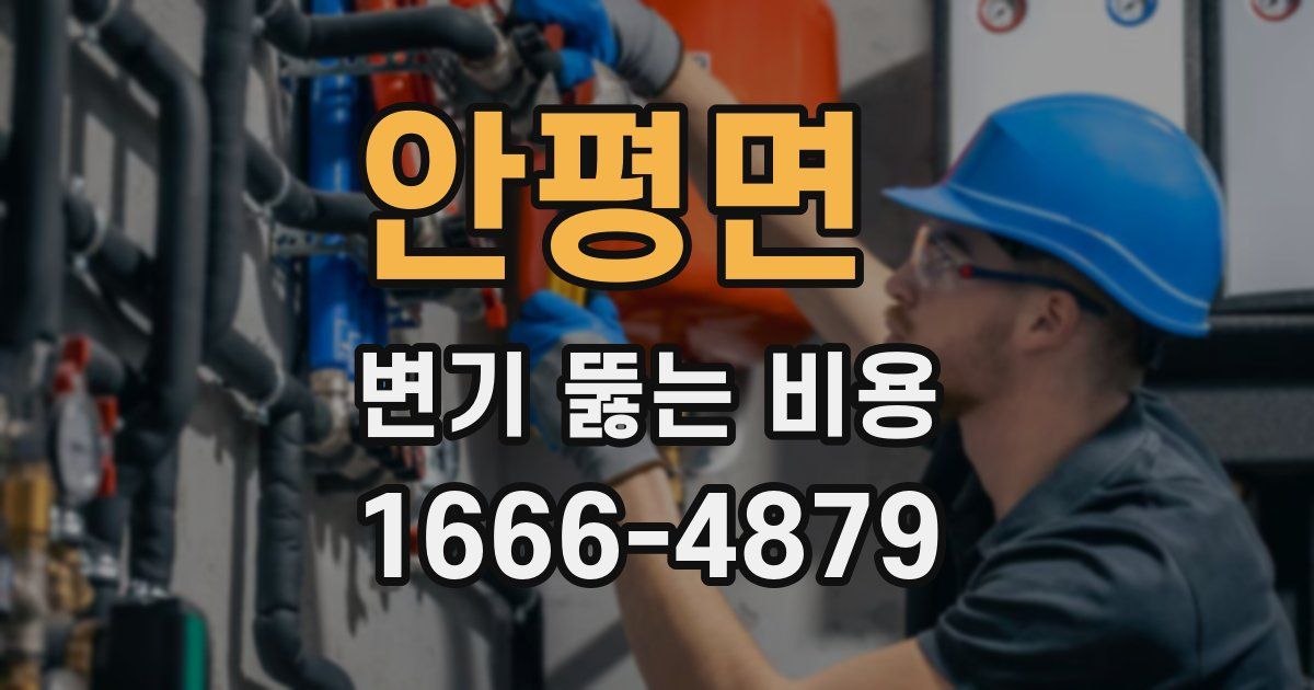 안평면 변기 뚫는 비용