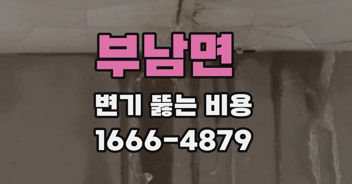 부남면 변기 뚫는 비용