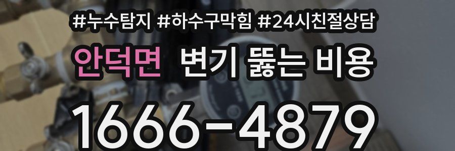 안덕면 변기 뚫는 비용