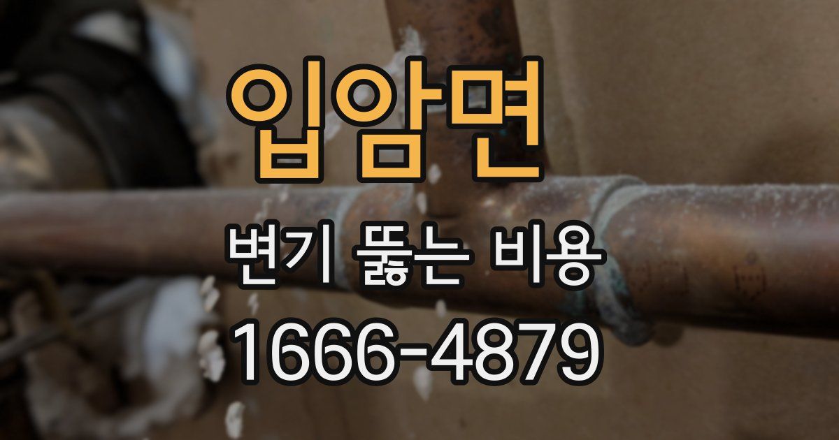 입암면 변기 뚫는 비용