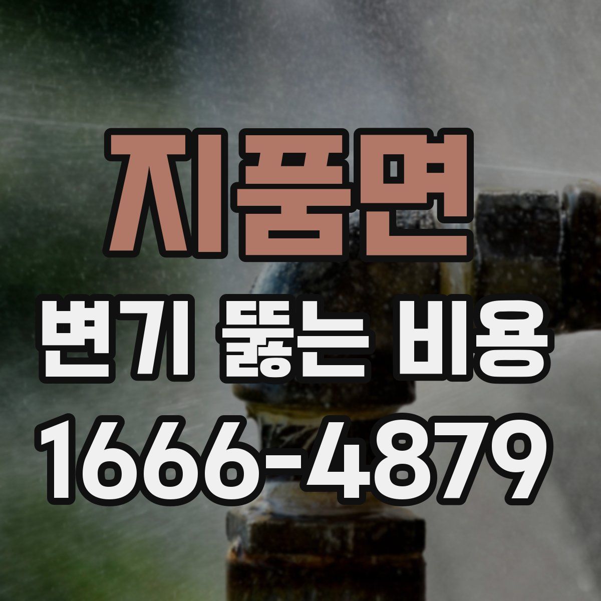 지품면 변기 뚫는 비용