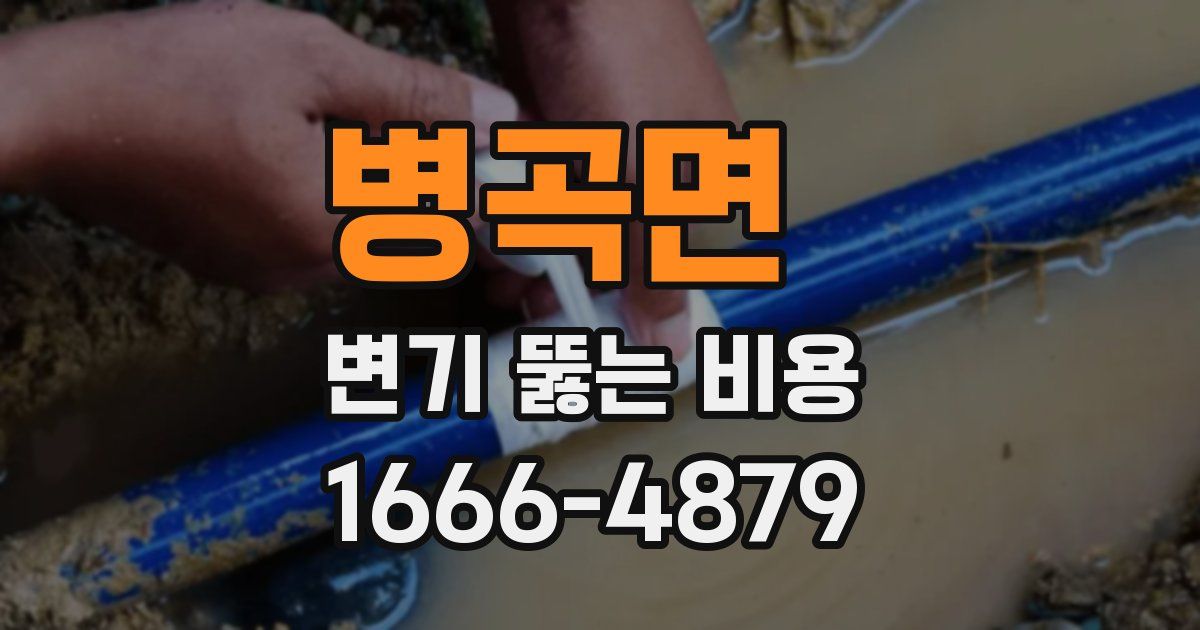 병곡면 변기 뚫는 비용