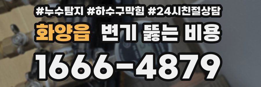 화양읍 변기 뚫는 비용