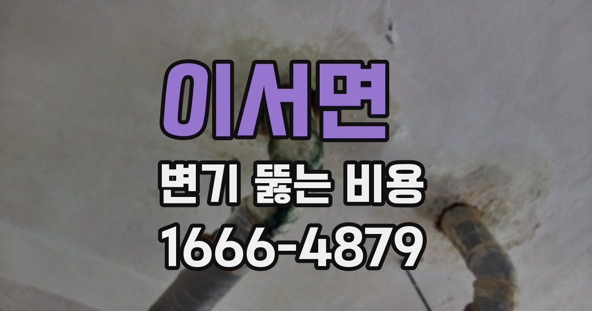 이서면 변기 뚫는 비용