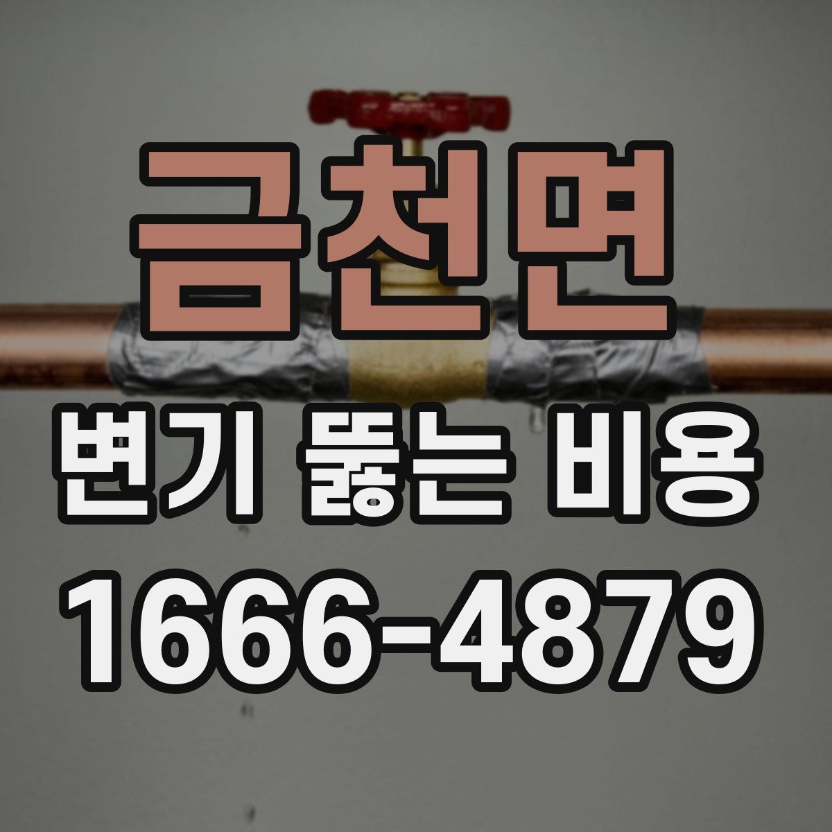 금천면 변기 뚫는 비용