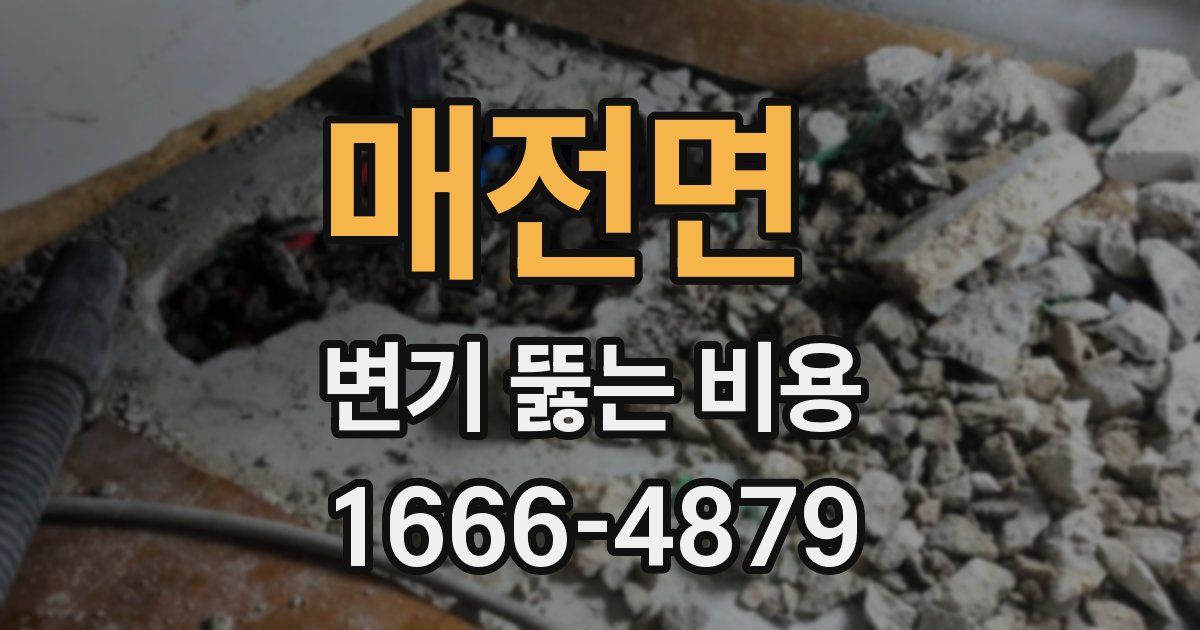 매전면 변기 뚫는 비용
