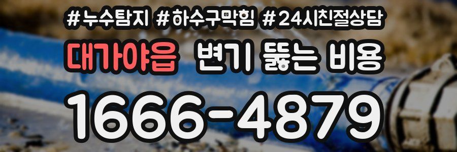 대가야읍 변기 뚫는 비용