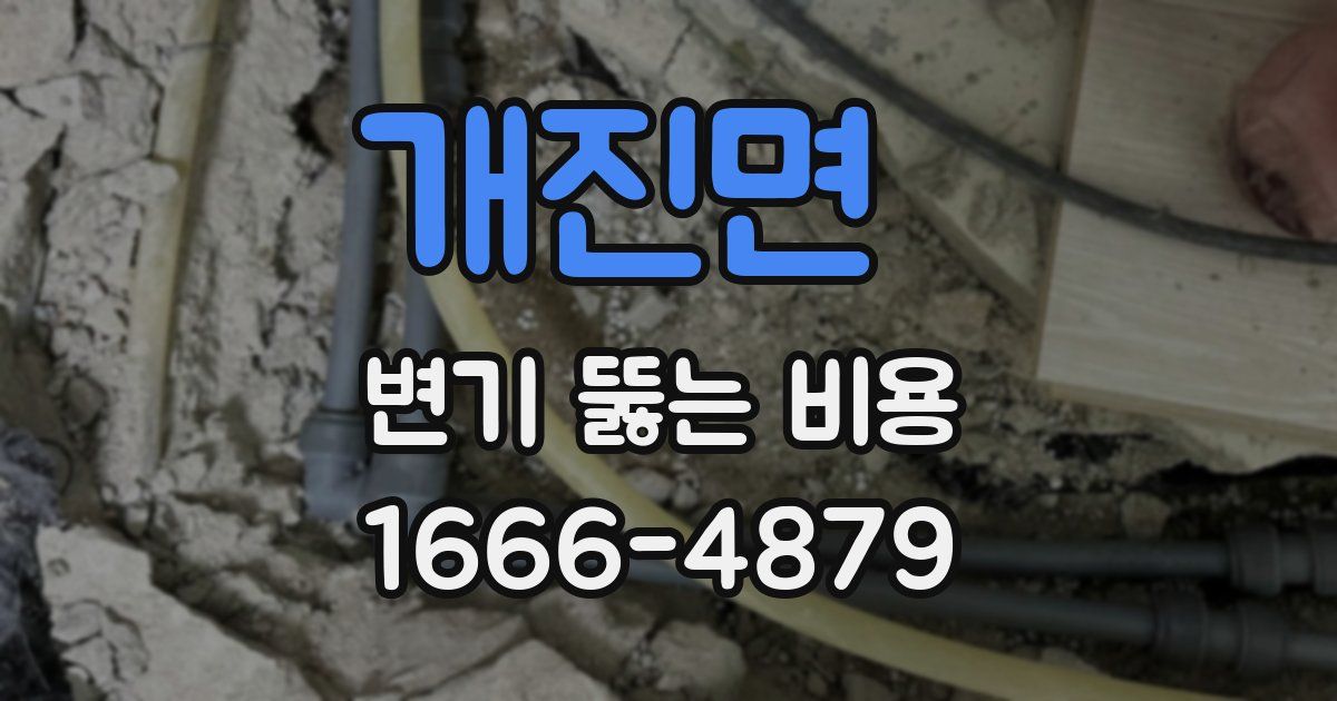 개진면 변기 뚫는 비용