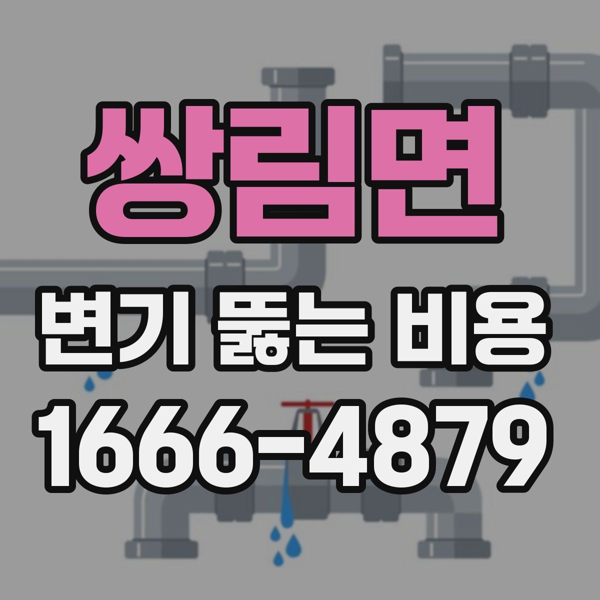 쌍림면 변기 뚫는 비용