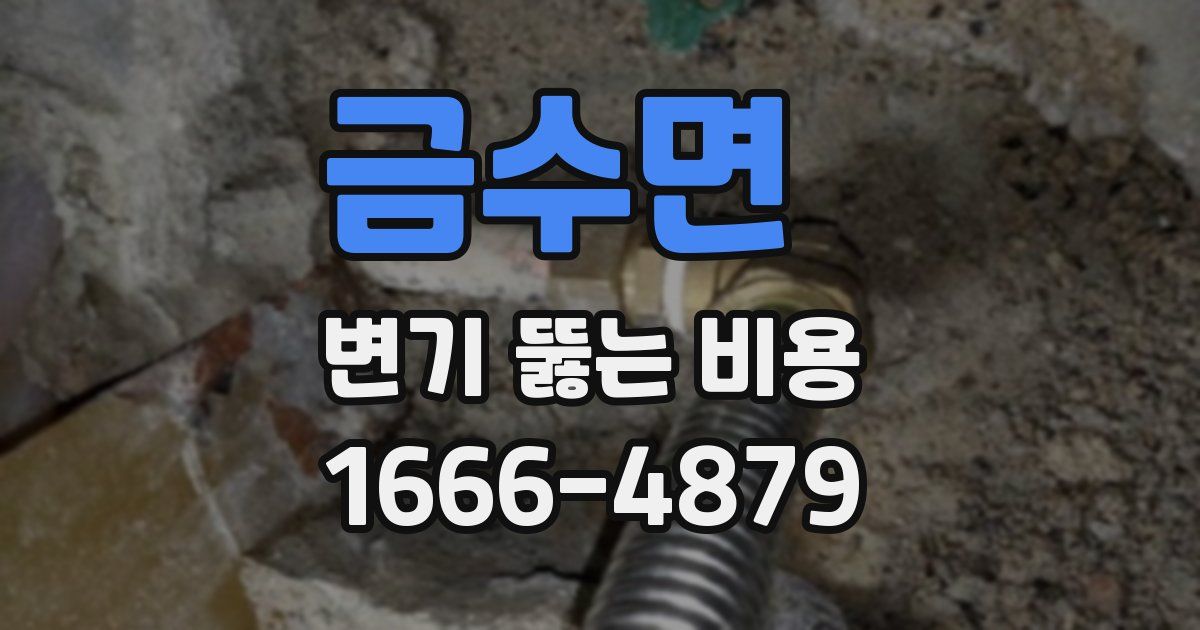 금수면 변기 뚫는 비용