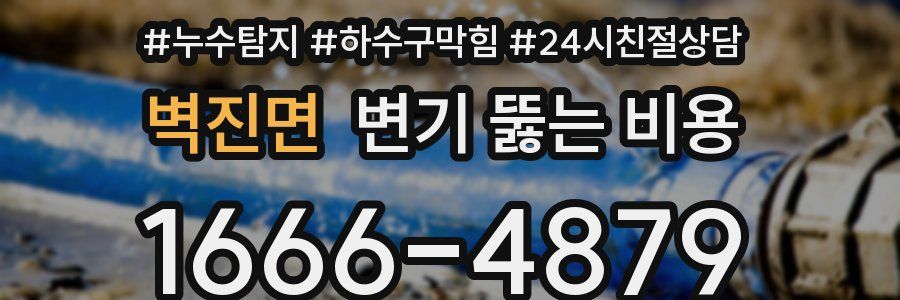 벽진면 변기 뚫는 비용