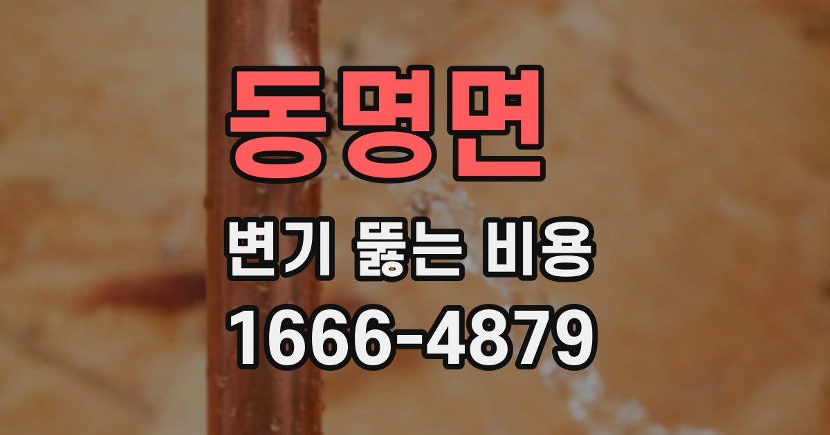 동명면 변기 뚫는 비용