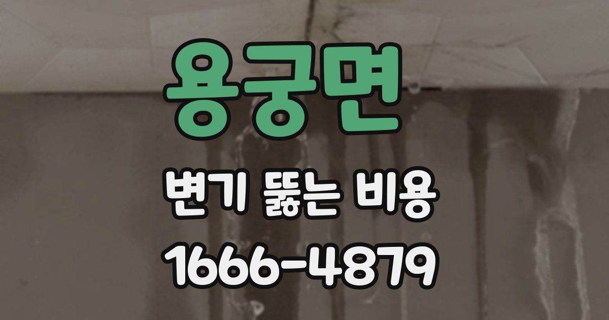 용궁면 변기 뚫는 비용