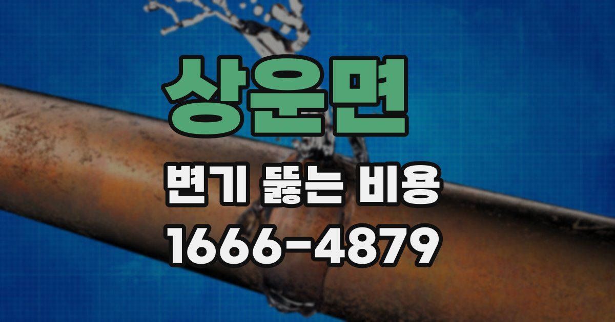 상운면 변기 뚫는 비용