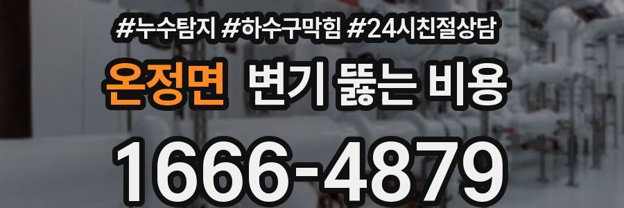 온정면 변기 뚫는 비용