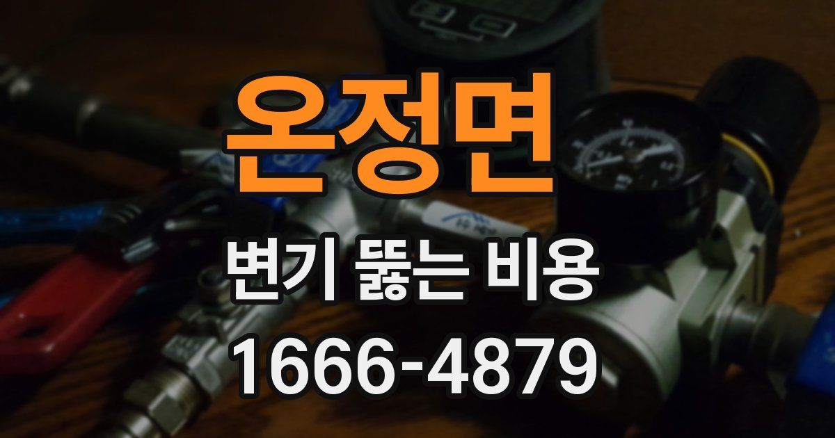 온정면 변기 뚫는 비용