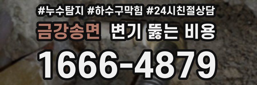 금강송면 변기 뚫는 비용