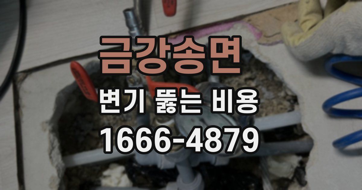 금강송면 변기 뚫는 비용