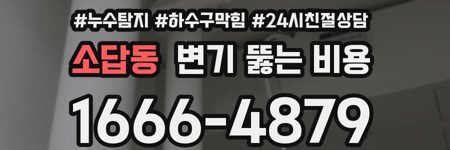 소답동 변기 뚫는 비용