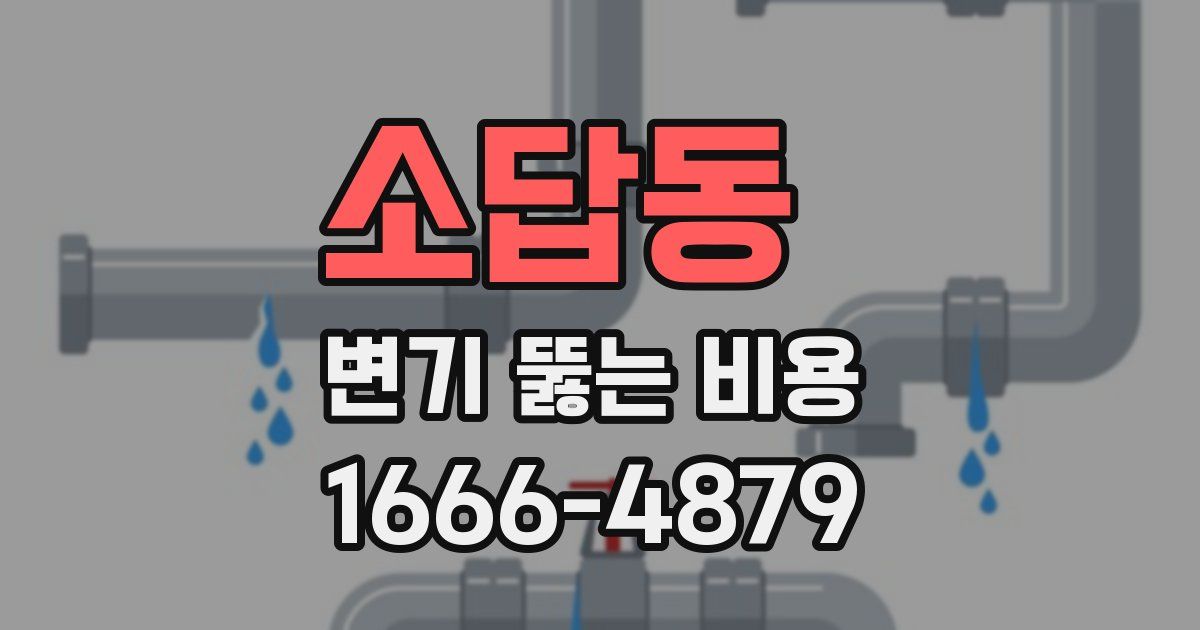 소답동 변기 뚫는 비용