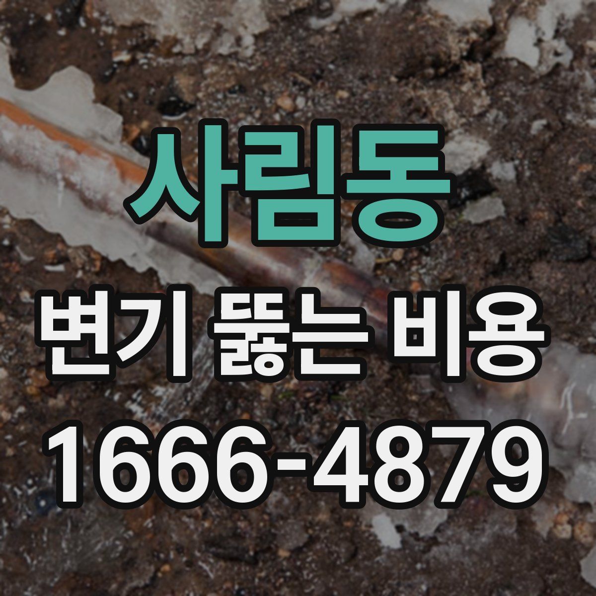 사림동 변기 뚫는 비용