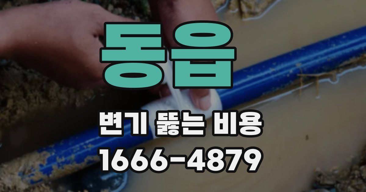 동읍 변기 뚫는 비용