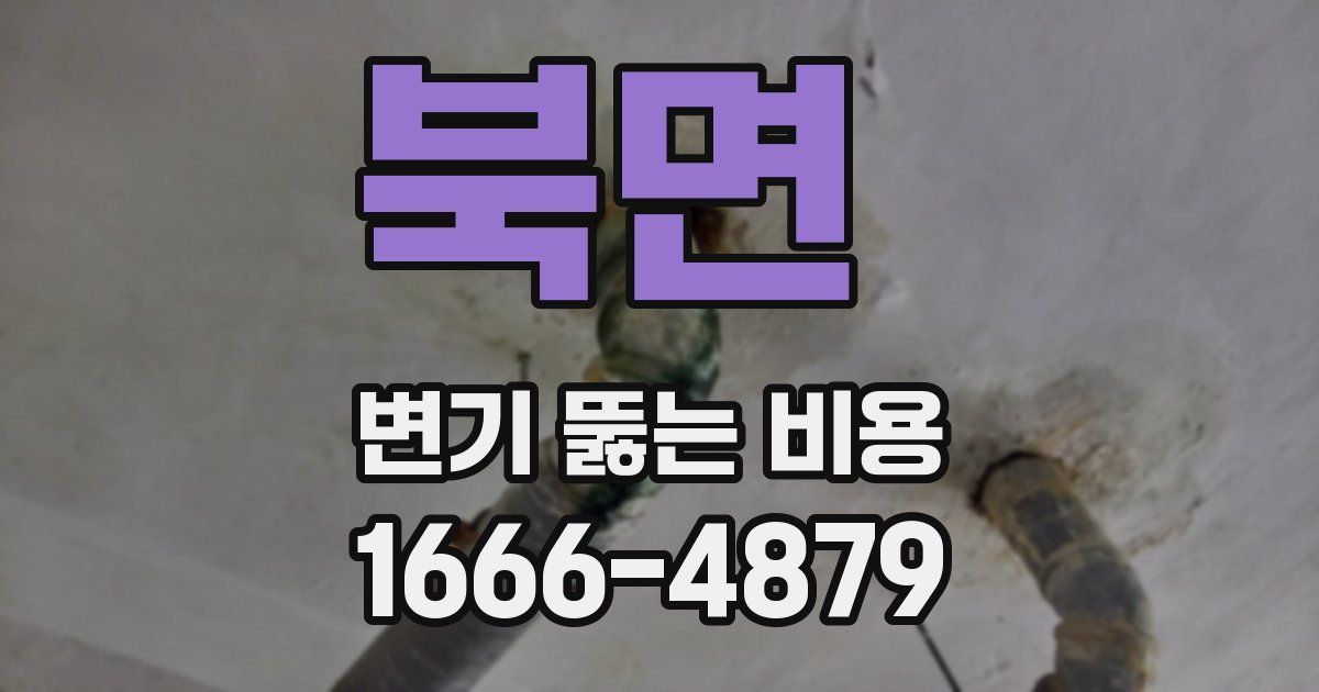 북면 변기 뚫는 비용