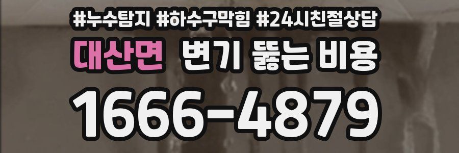 대산면 변기 뚫는 비용