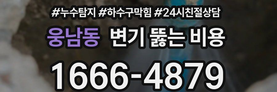 웅남동 변기 뚫는 비용