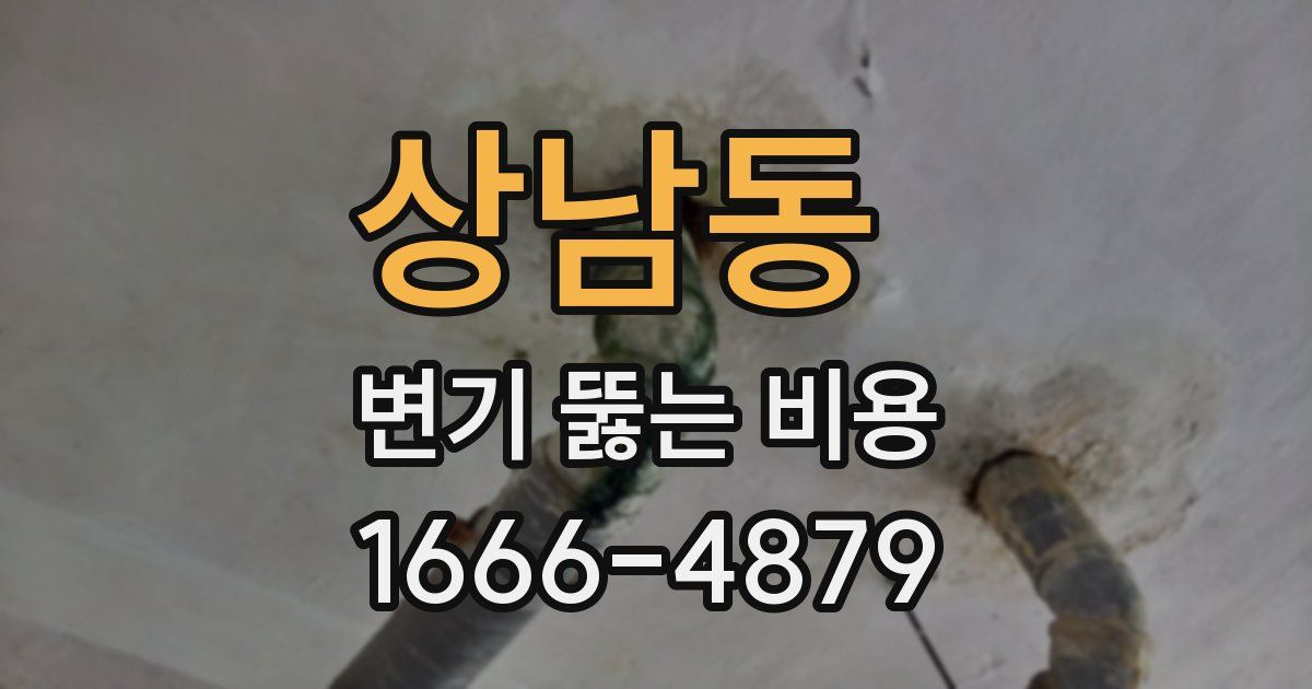 상남동 변기 뚫는 비용