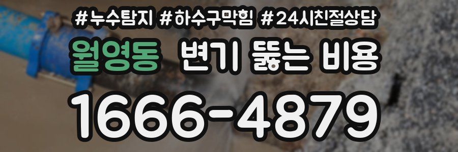 월영동 변기 뚫는 비용