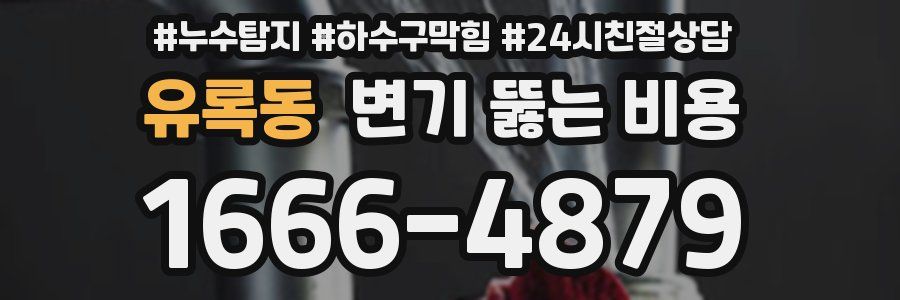 유록동 변기 뚫는 비용