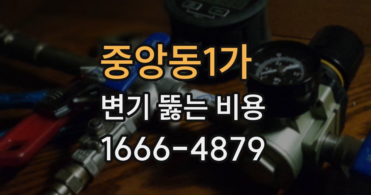 중앙동1가 변기 뚫는 비용