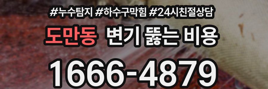 도만동 변기 뚫는 비용