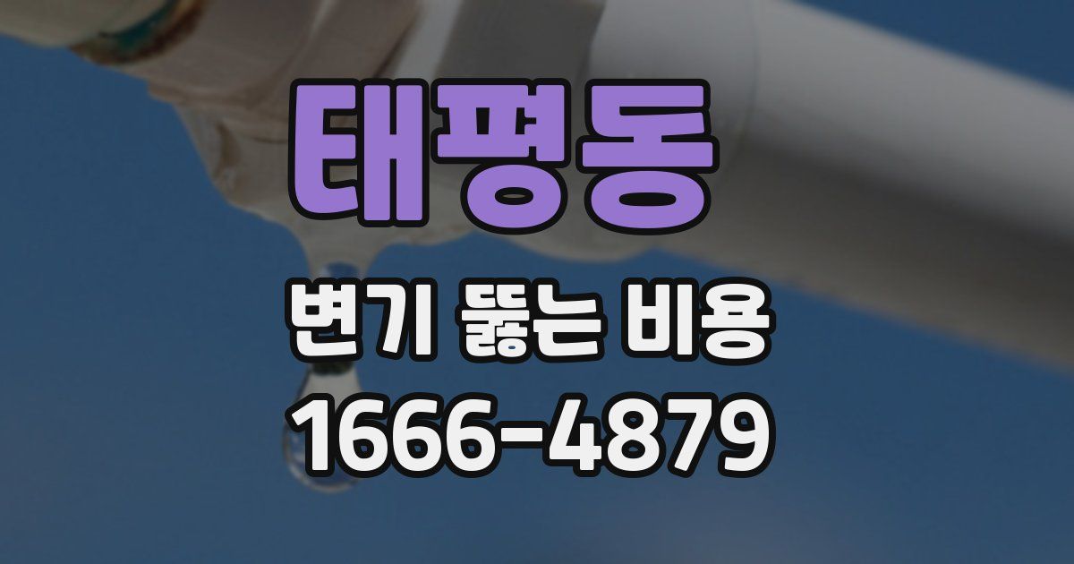태평동 변기 뚫는 비용