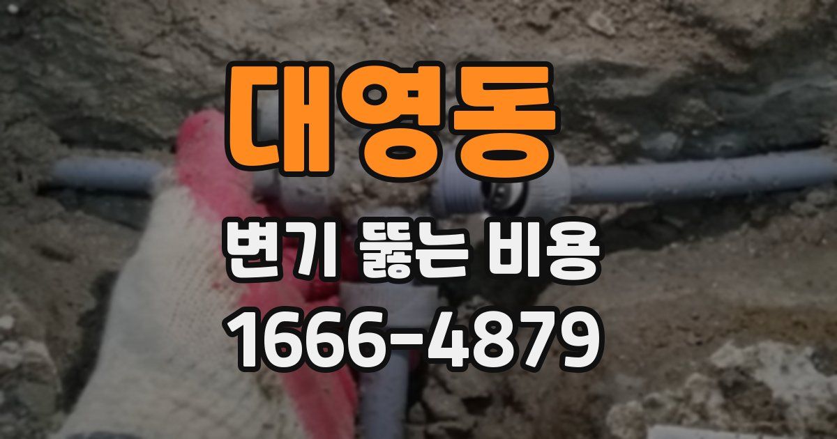 대영동 변기 뚫는 비용