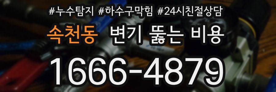 속천동 변기 뚫는 비용