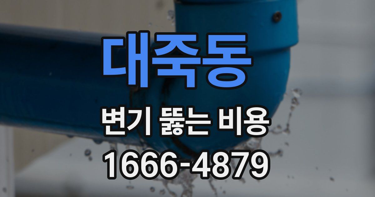 대죽동 변기 뚫는 비용