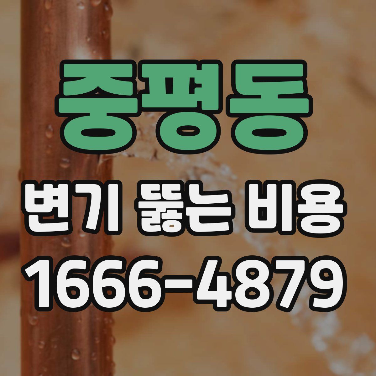 중평동 변기 뚫는 비용