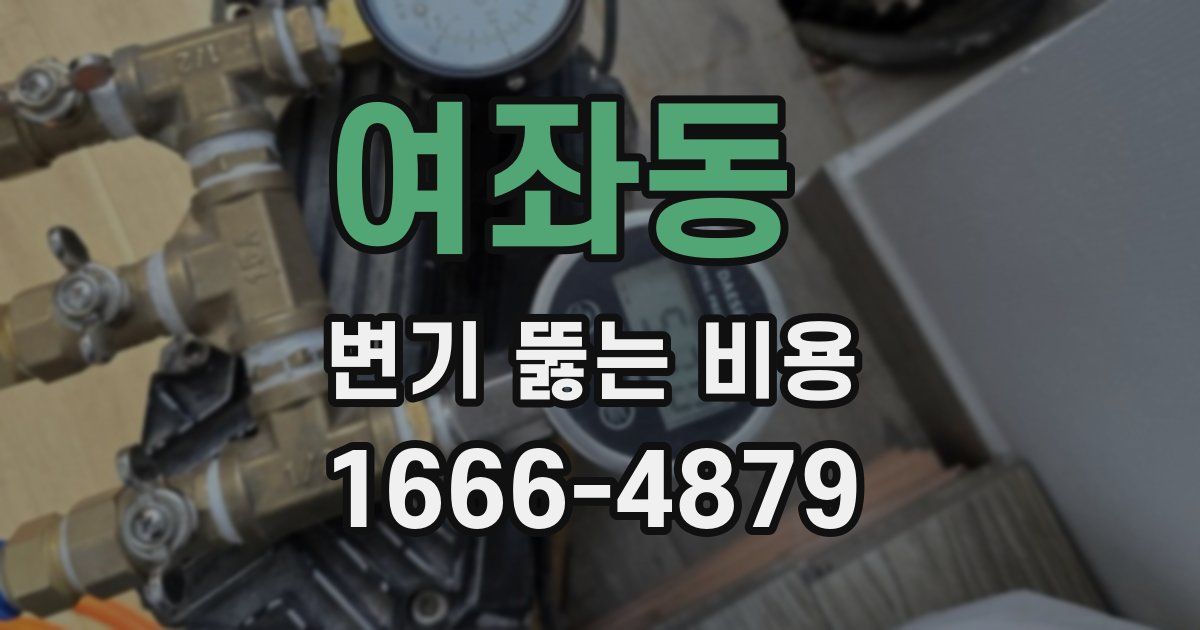 여좌동 변기 뚫는 비용