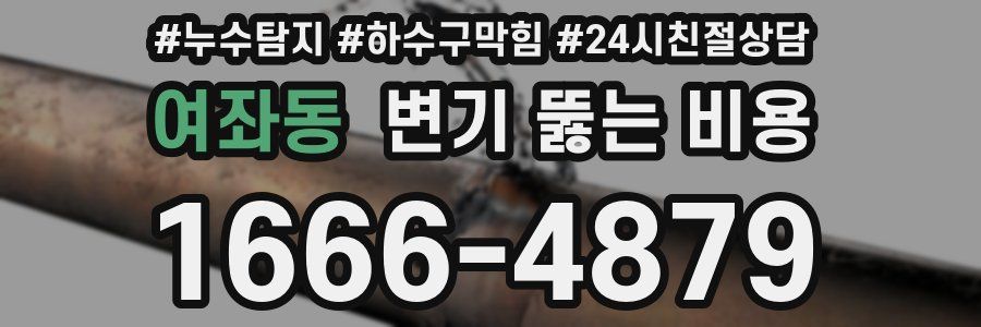 여좌동 변기 뚫는 비용