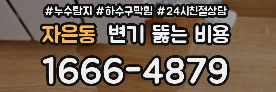 자은동 변기 뚫는 비용