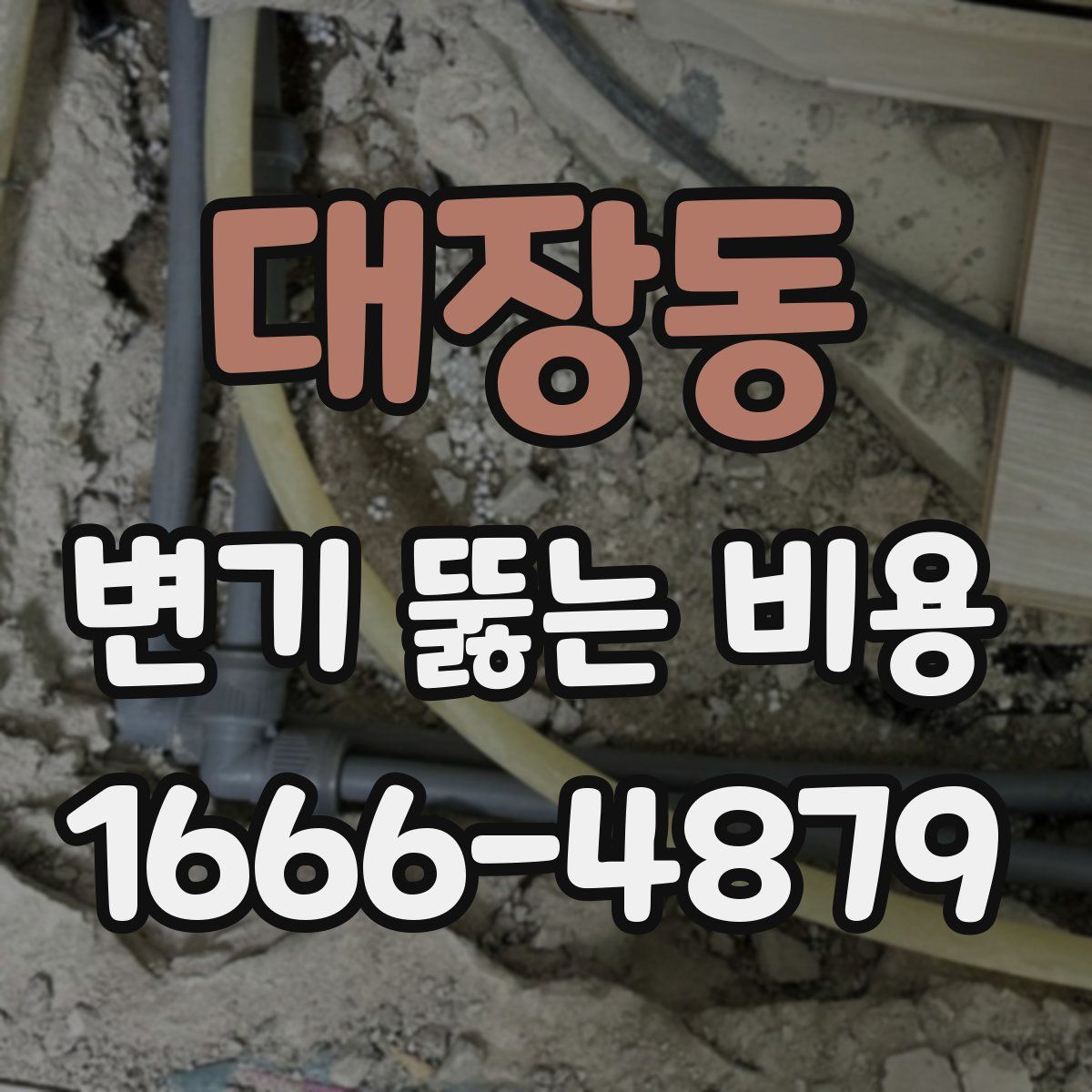 대장동 변기 뚫는 비용