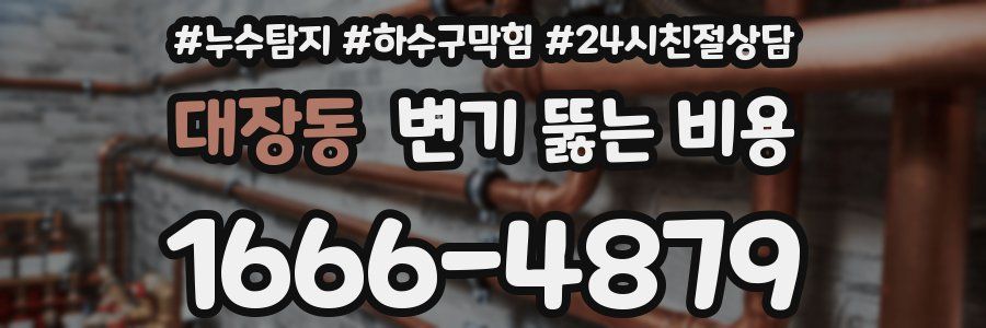 대장동 변기 뚫는 비용